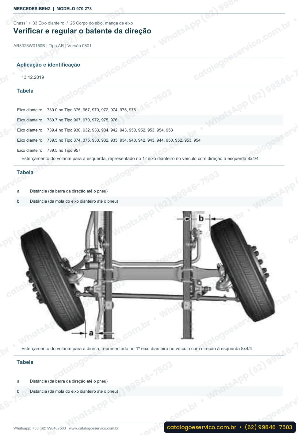 Página de procedimento do manual de oficina Mercedes-Benz Atego 1518 L