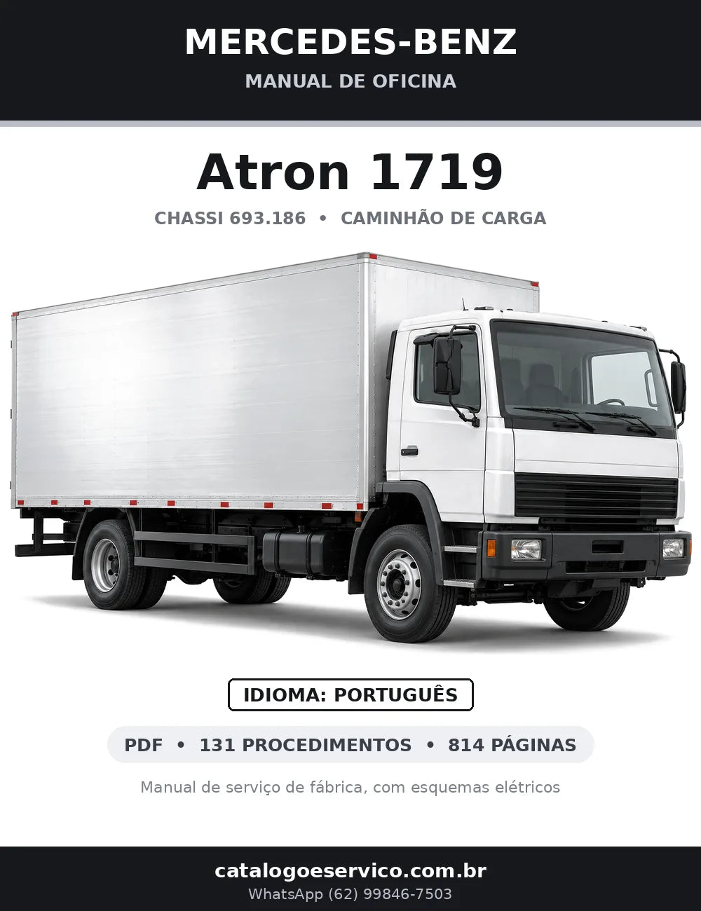 Capa do manual de oficina Mercedes-Benz Atron 1719