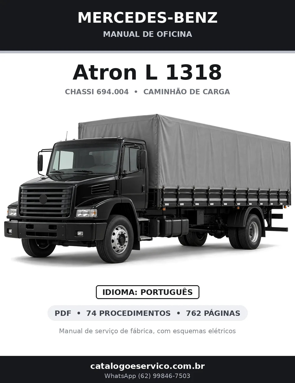 Capa do manual de oficina Mercedes-Benz Atron L 1318