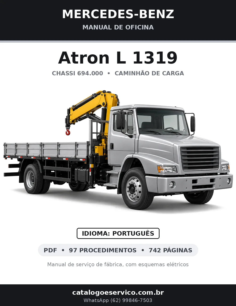 Capa do manual de oficina Mercedes-Benz Atron L 1319