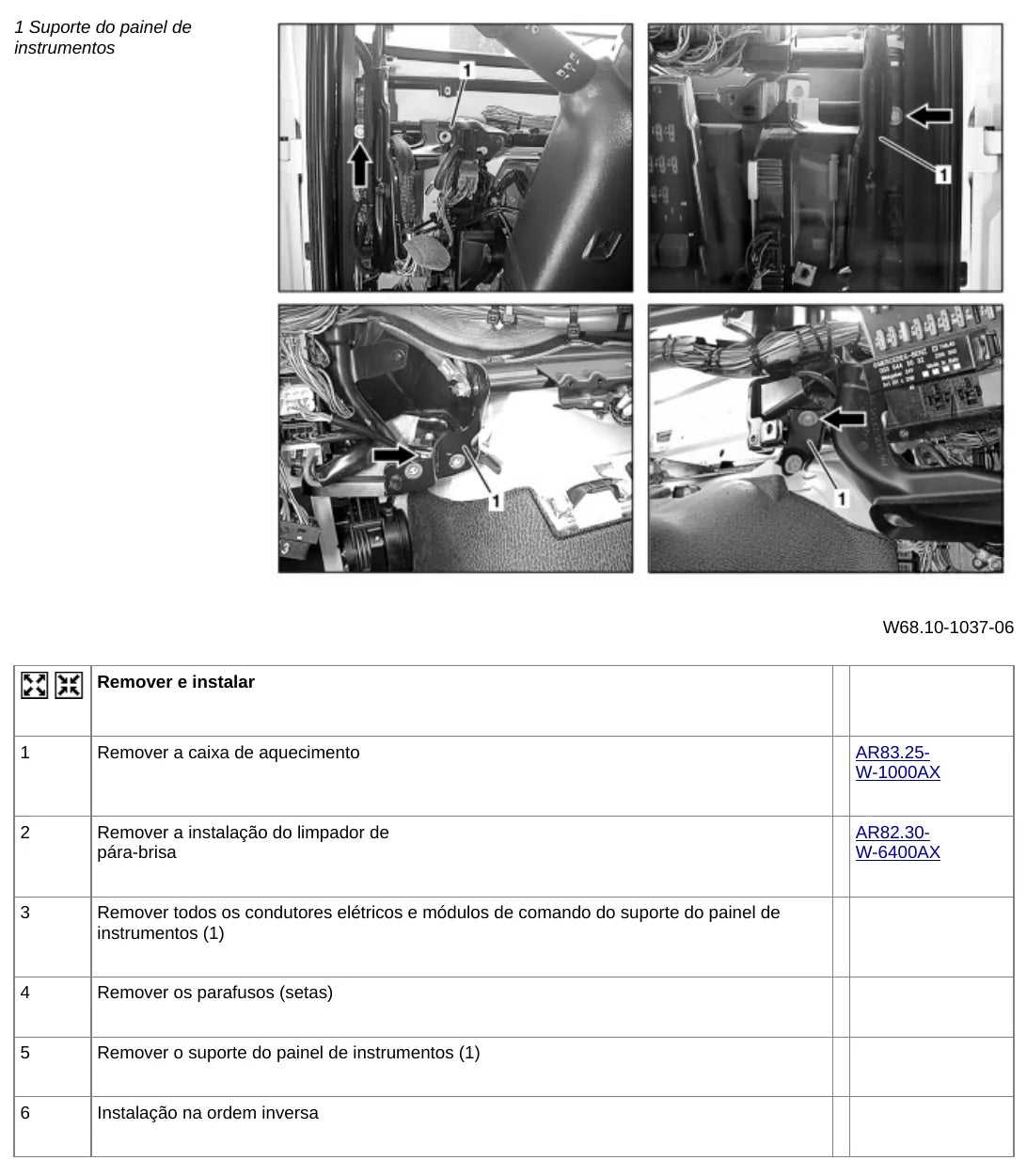 Página do manual de oficina Mercedes-Benz Axor 1725