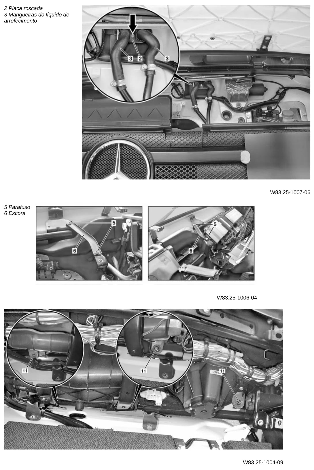 Página do manual de oficina Mercedes-Benz Axor 1725