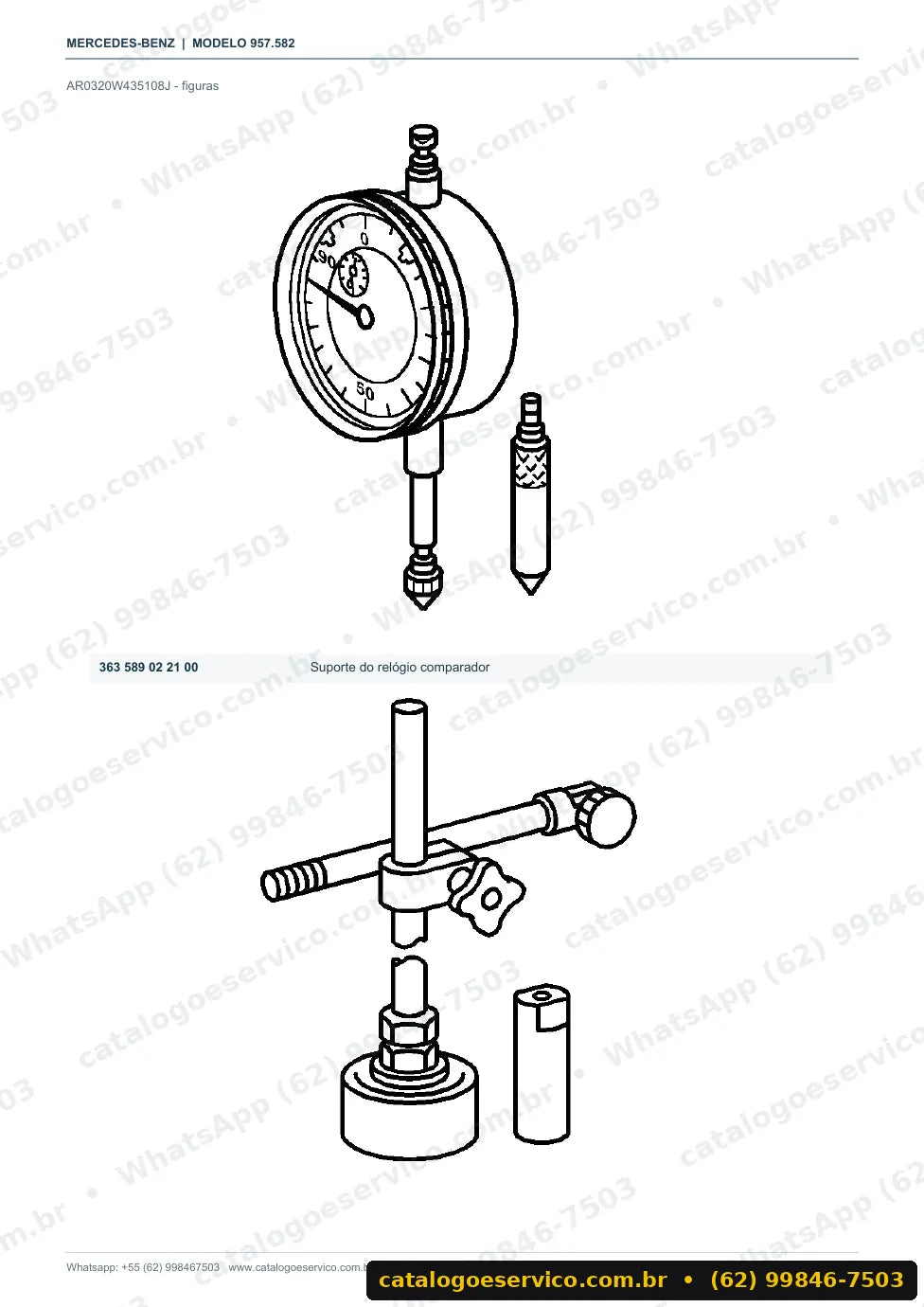Página de procedimento do manual de oficina Mercedes-Benz Econic 1828 LS 4x2