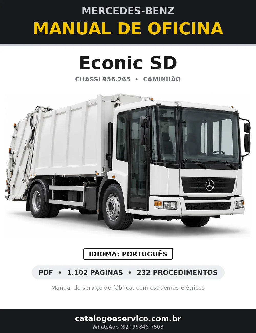 Capa do manual de oficina Mercedes-Benz Econic SD