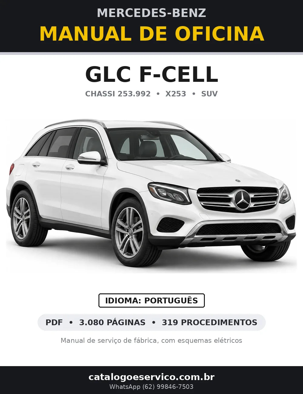 Capa do manual de oficina Mercedes-Benz GLC F-CELL (X253)