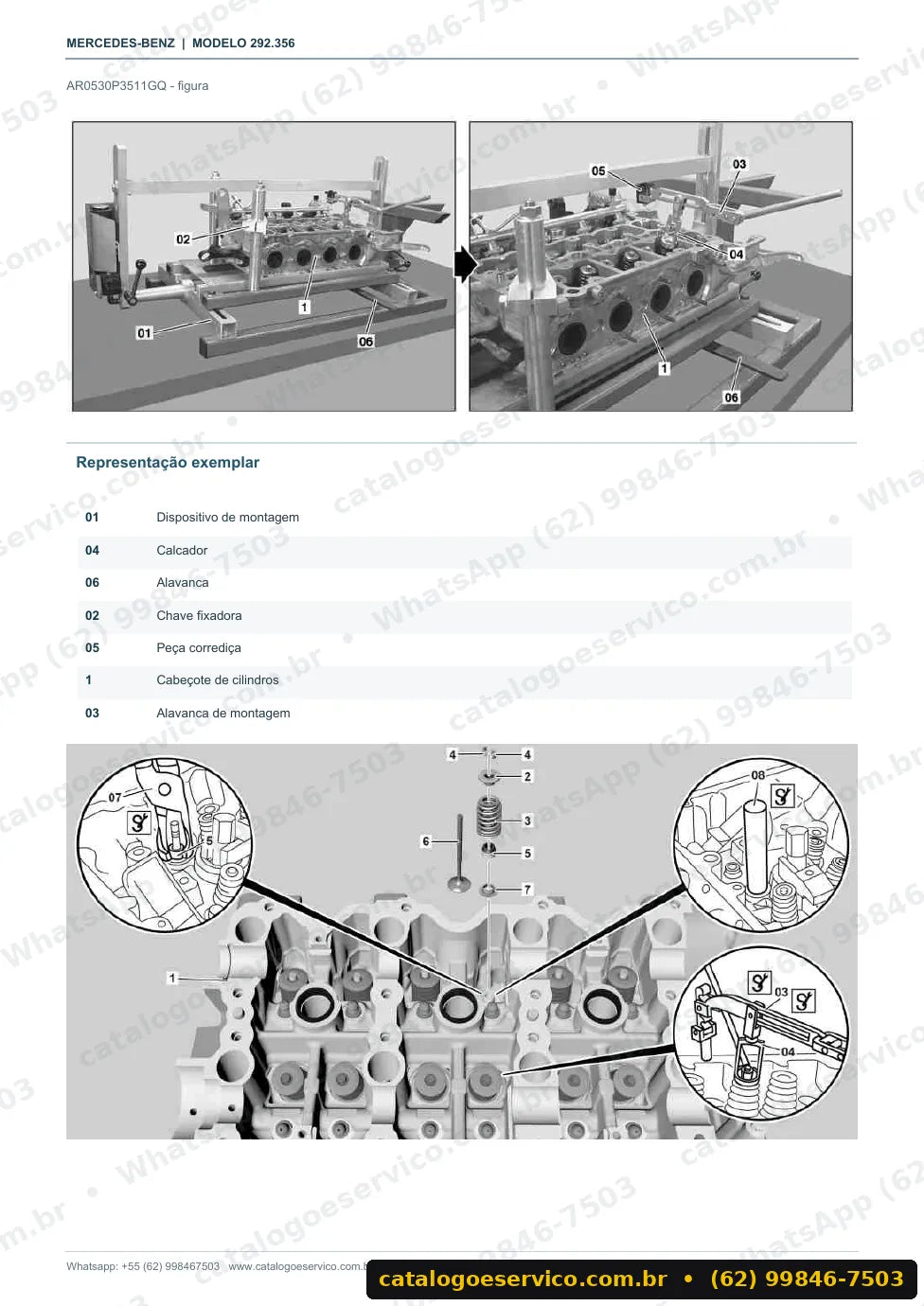Página de procedimento do manual de oficina Mercedes-Benz GLE 400 4MATIC (C292)