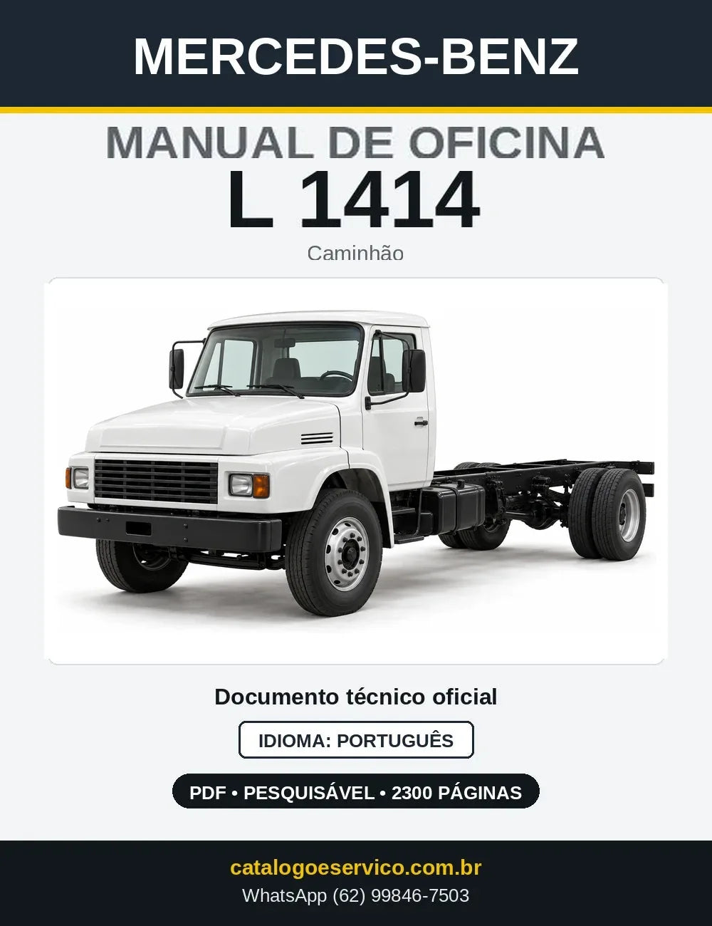 Capa do manual de oficina Mercedes-Benz L 1414