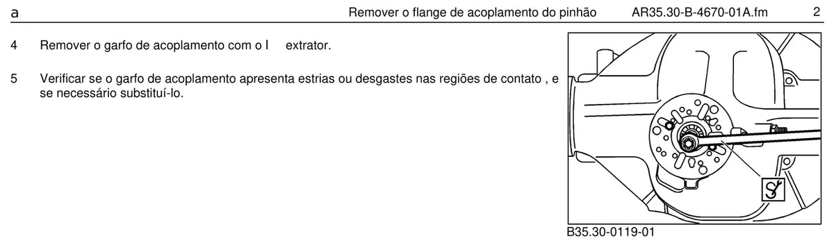 Página do manual de oficina Mercedes-Benz L 1418 (4 versões)