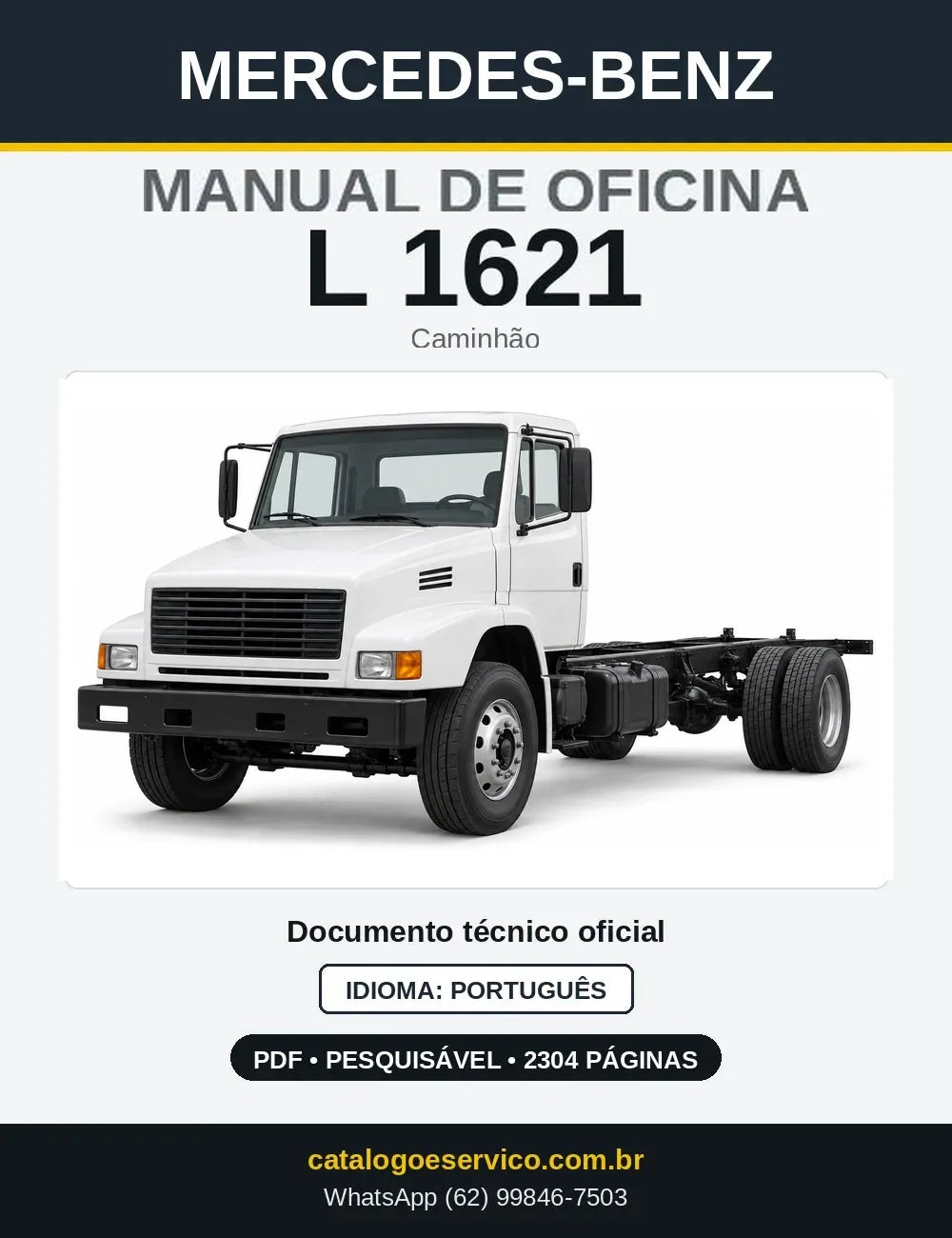 Capa do manual de oficina Mercedes-Benz L 1621