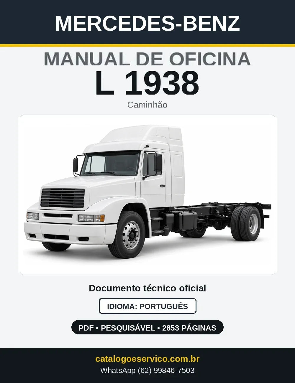 Capa do manual de oficina Mercedes-Benz L 1938
