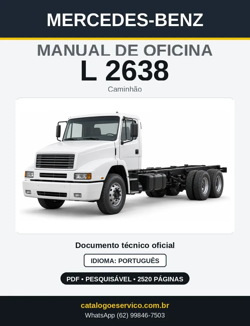 Capa do manual de oficina Mercedes-Benz L 2638