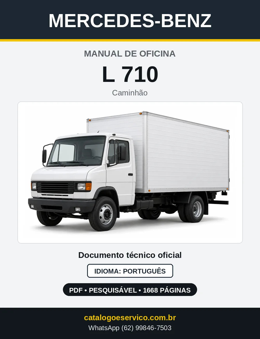 Capa do manual de oficina Mercedes-Benz L 710