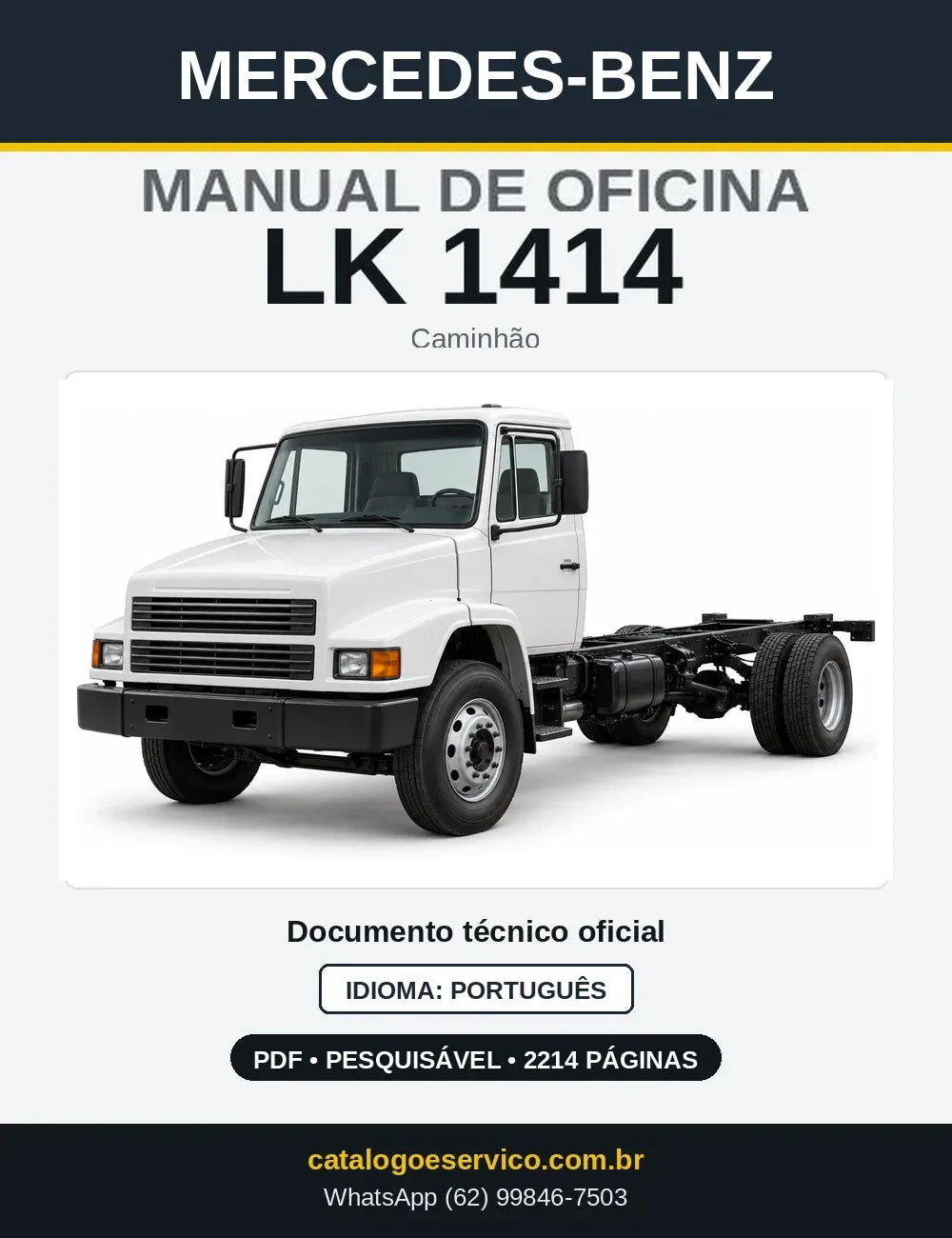 Capa do manual de oficina Mercedes-Benz LK 1414