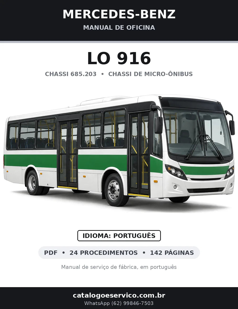 Capa do manual de oficina Mercedes-Benz LO 916