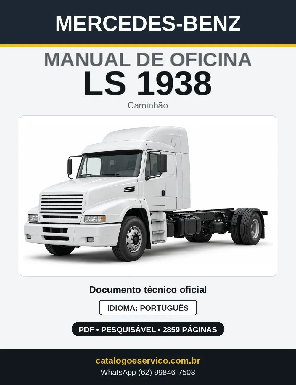 Capa do manual de oficina Mercedes-Benz LS 1938