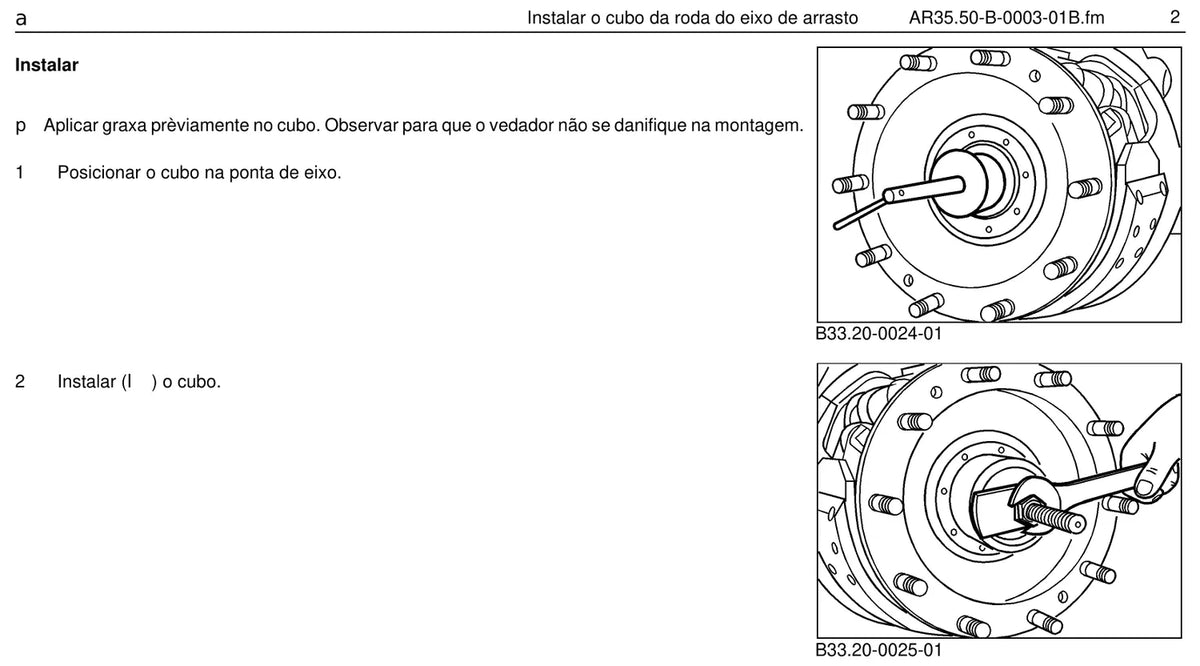 Página do manual de oficina Mercedes-Benz O 400 (6 versões)