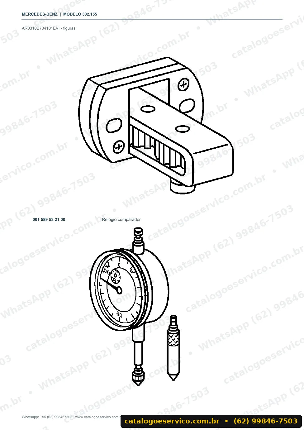Página de procedimento do manual de oficina Mercedes-Benz O 500 UA 2835