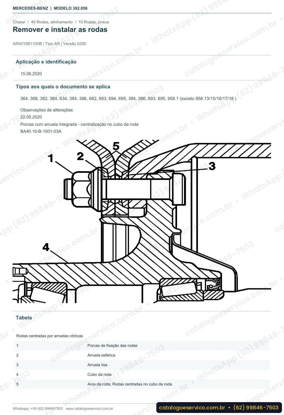 Página de procedimento do manual de oficina Mercedes-Benz OH 1421 L
