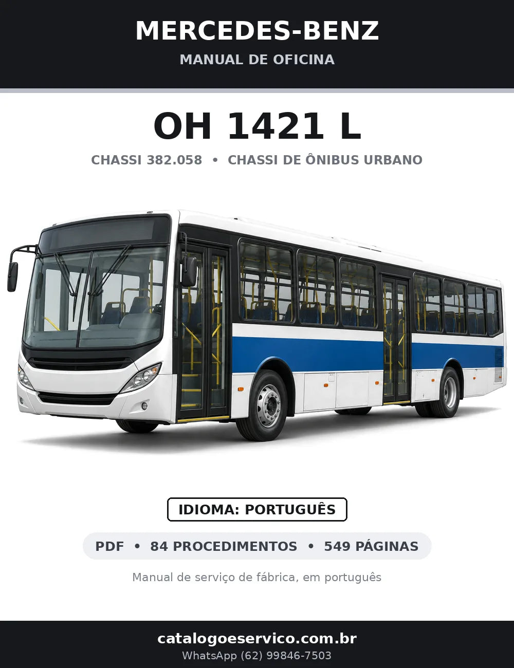 Capa do manual de oficina Mercedes-Benz OH 1421 L