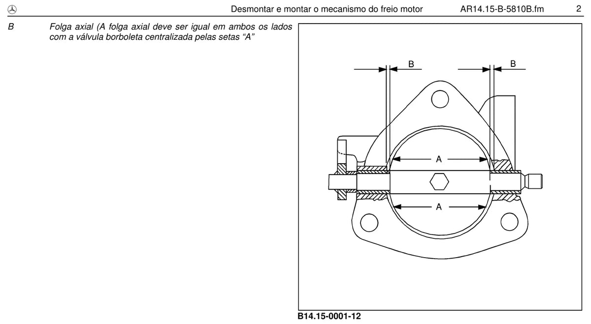 Página do manual de oficina Mercedes-Benz OH 1625 (3 versões)