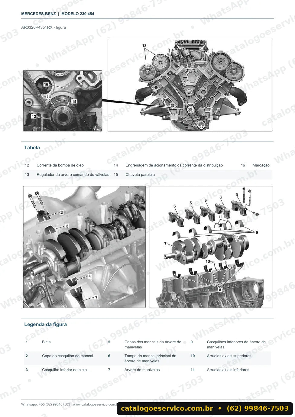 Página de procedimento do manual de oficina Mercedes-Benz SL 280 / SL 300 (R230)