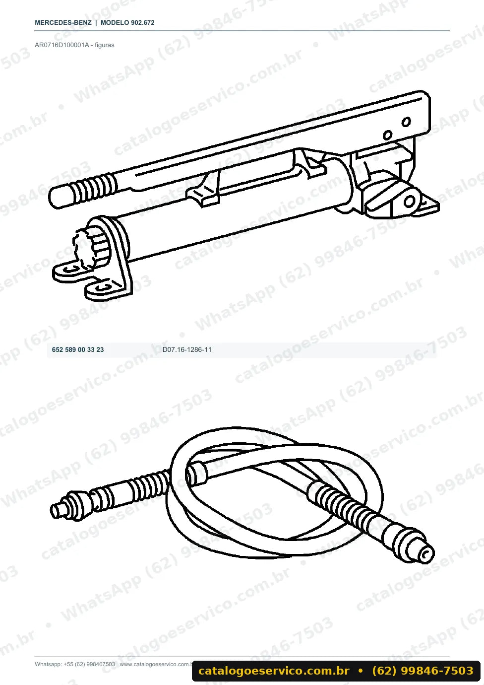 Página de procedimento do manual de oficina Mercedes-Benz Sprinter 211 CDI (902.672)