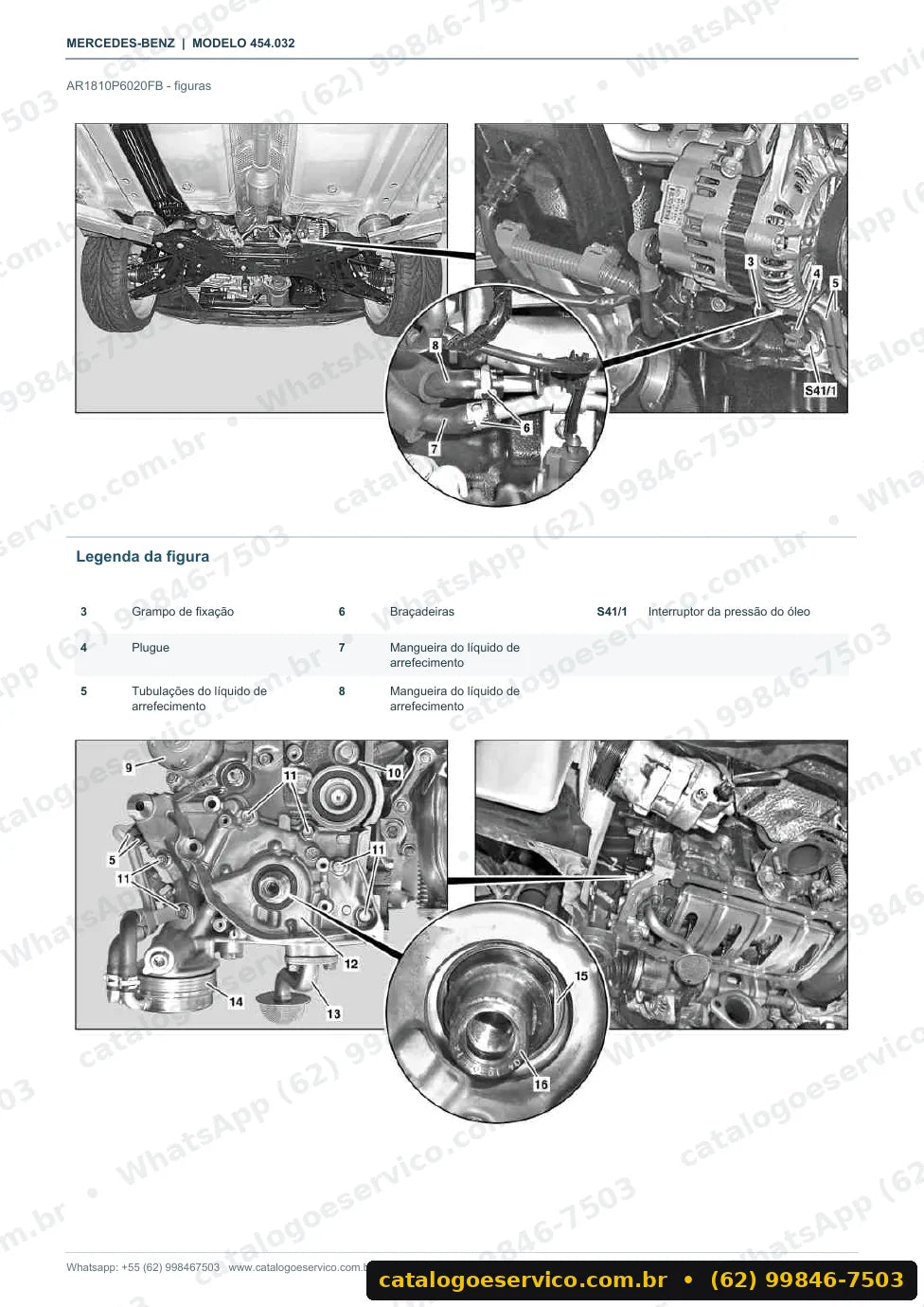 Página de procedimento do manual de oficina smart smart forfour (W454)