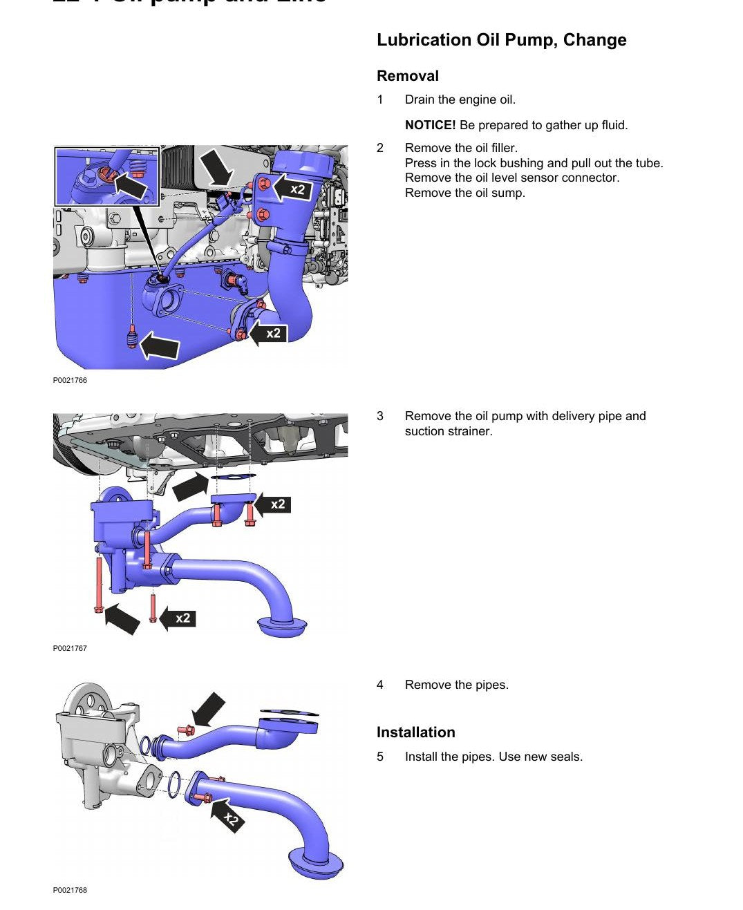 Manual de Oficina Volvo Penta TAD540 a TAD880 GE-VE Motor (Grupos 21-26) - página estratégica 2