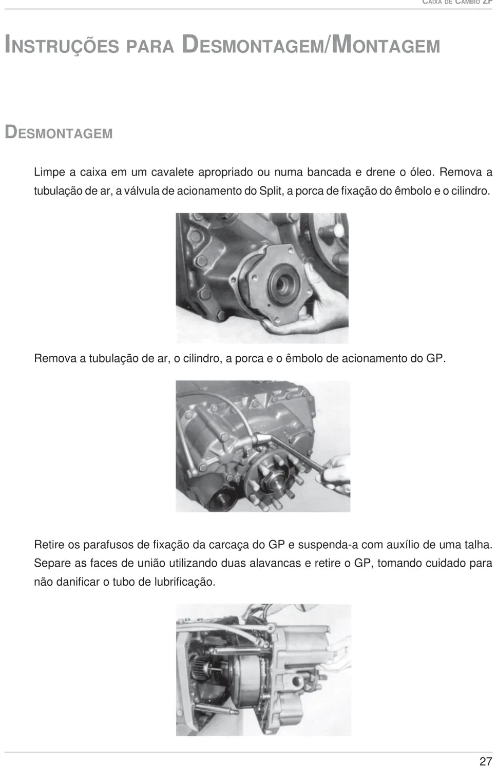 Manual de Oficina ZF Caixa de Câmbio 16 S 130 GP Ecosplit – 16 Marchas Sincronizadas — página 1 do documento