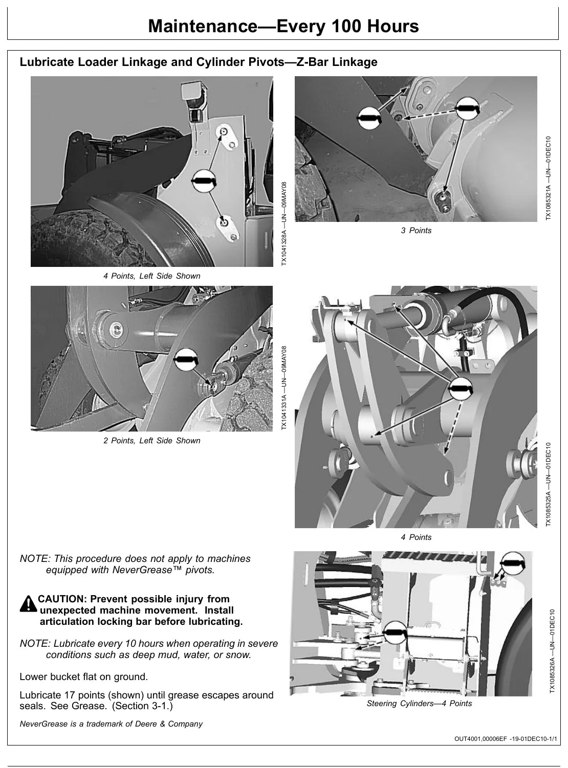 Manual do Operador John Deere 644K — ilustração técnica 2