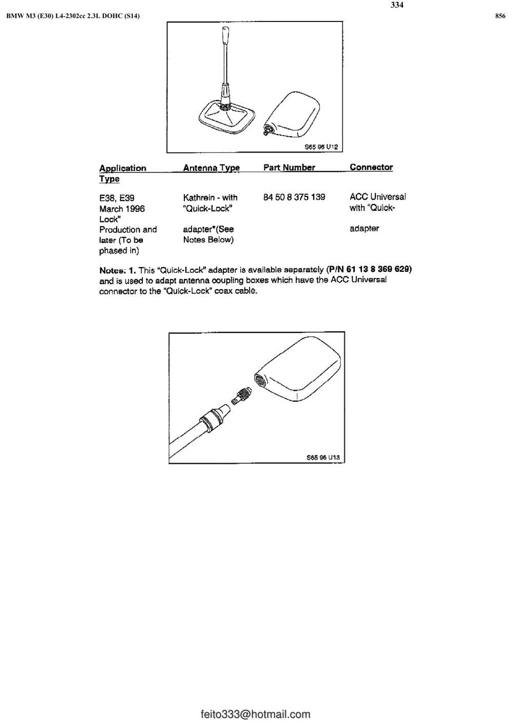 BMW M3 E30 (S14) — Manual de Reparação — diagrama 3