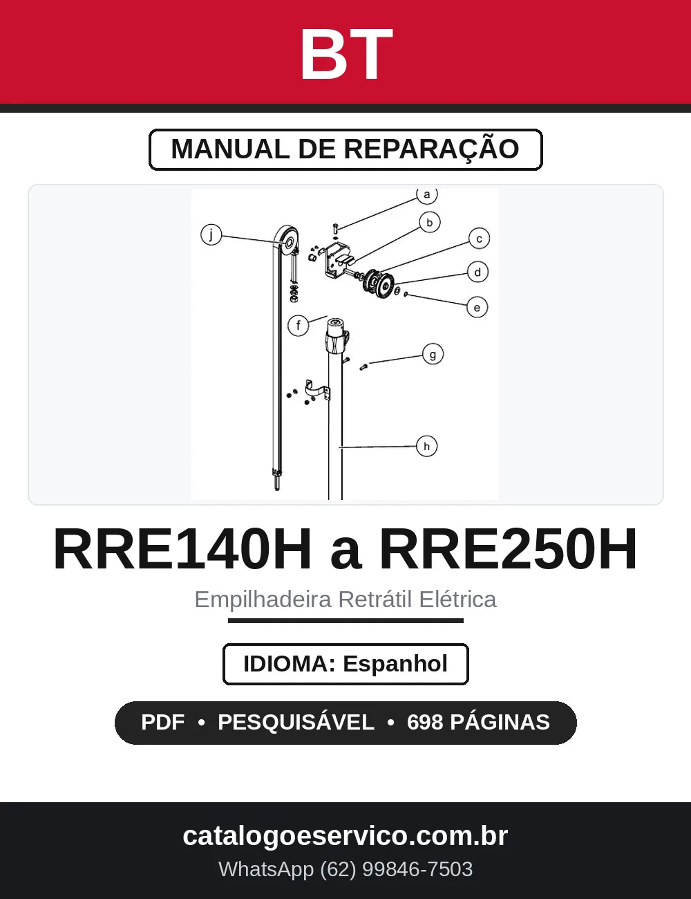 Manual de Reparação BT RRE140H a RRE250H 1018-1020 — capa