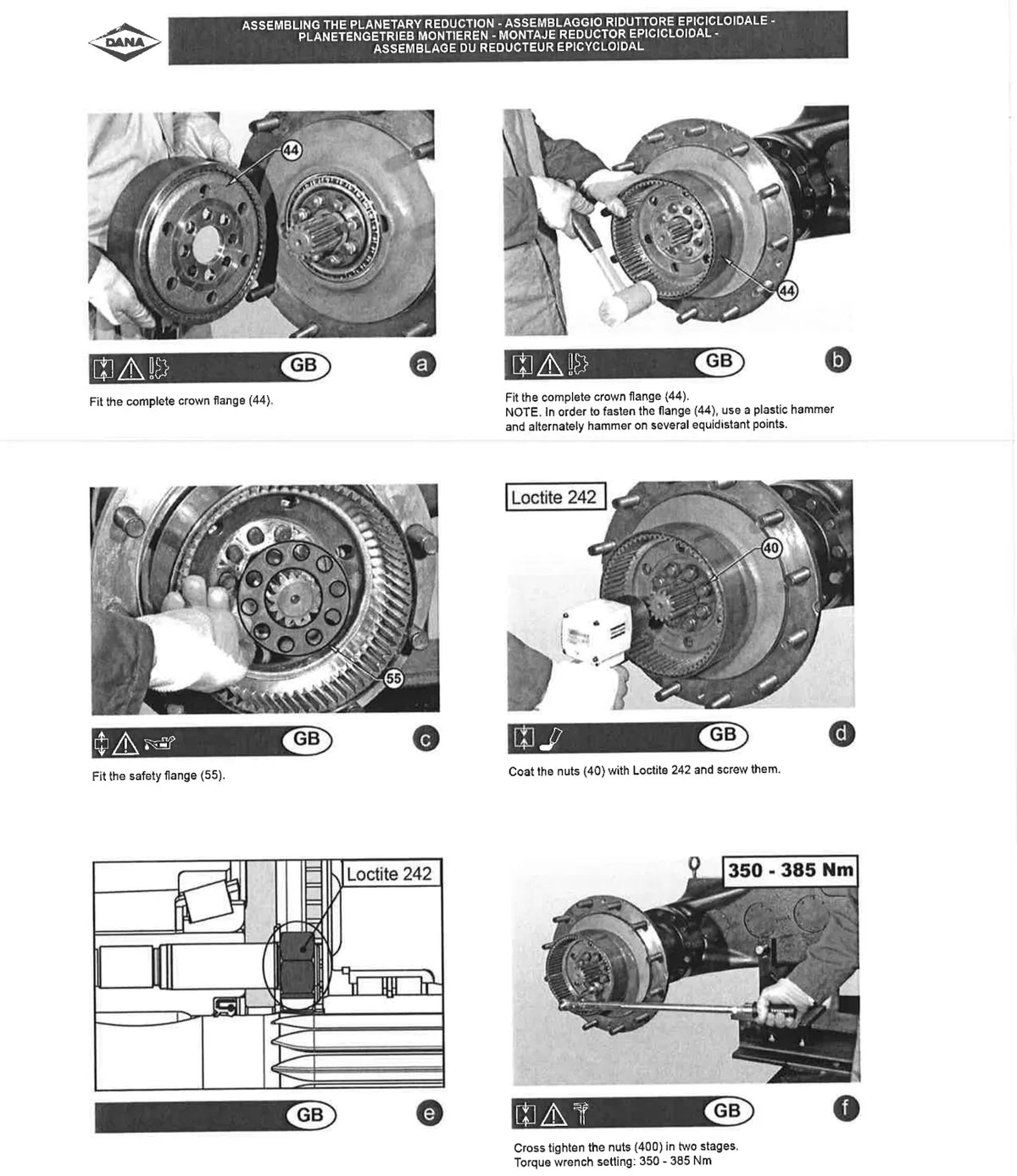 Manual de Reparação Eixo Bogie Dana Spicer Série 151 MO151B20 com Epicicloidal — página 1 do documento