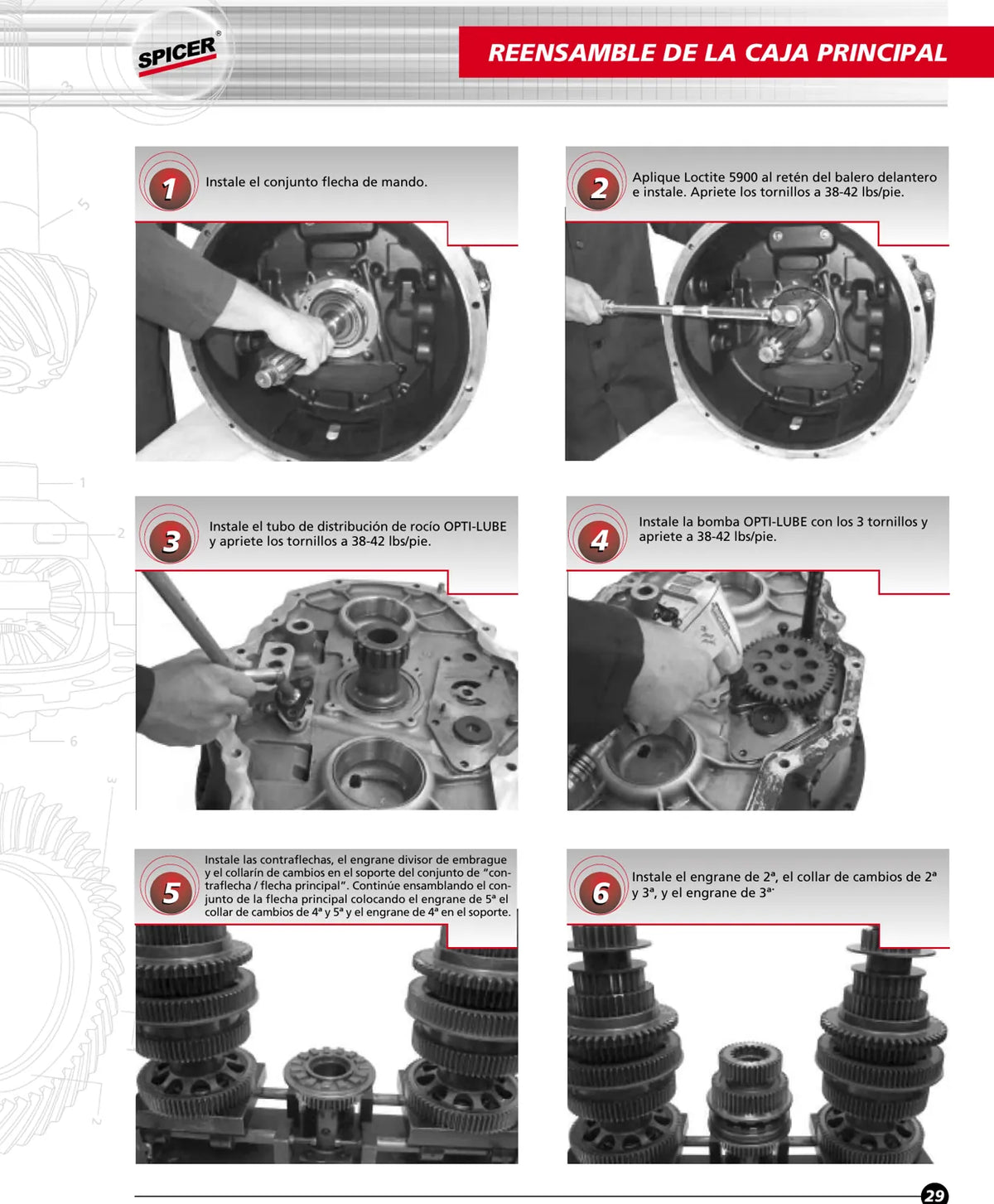 Manual de Reparação Dana Spicer PSDO1065-18A, 1085-18A e 205-18A — Pro-Shift 18 Marchas — página 3 do documento