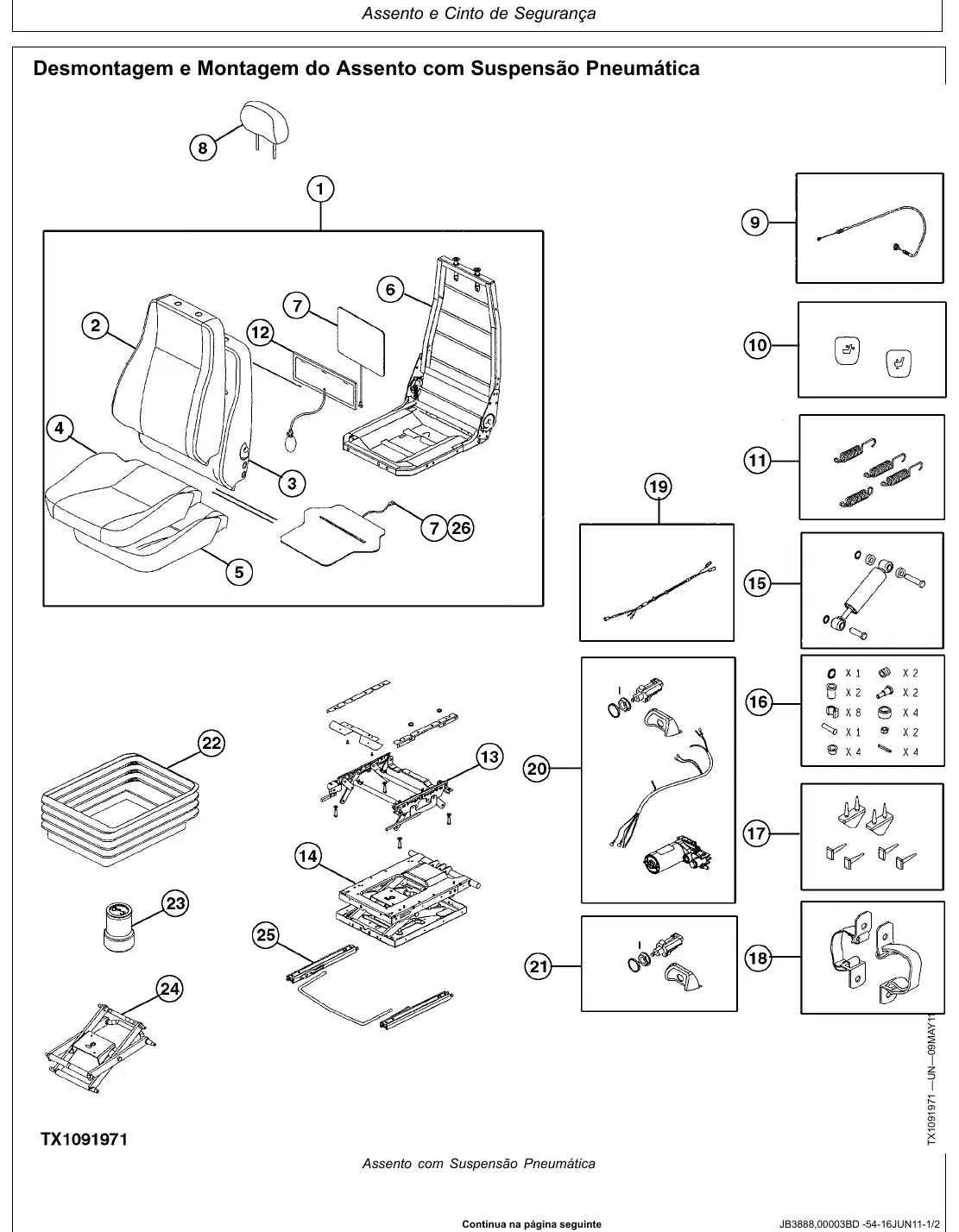 Página interna com ilustração técnica — John Deere 350GLC (amostra 1 de 2)