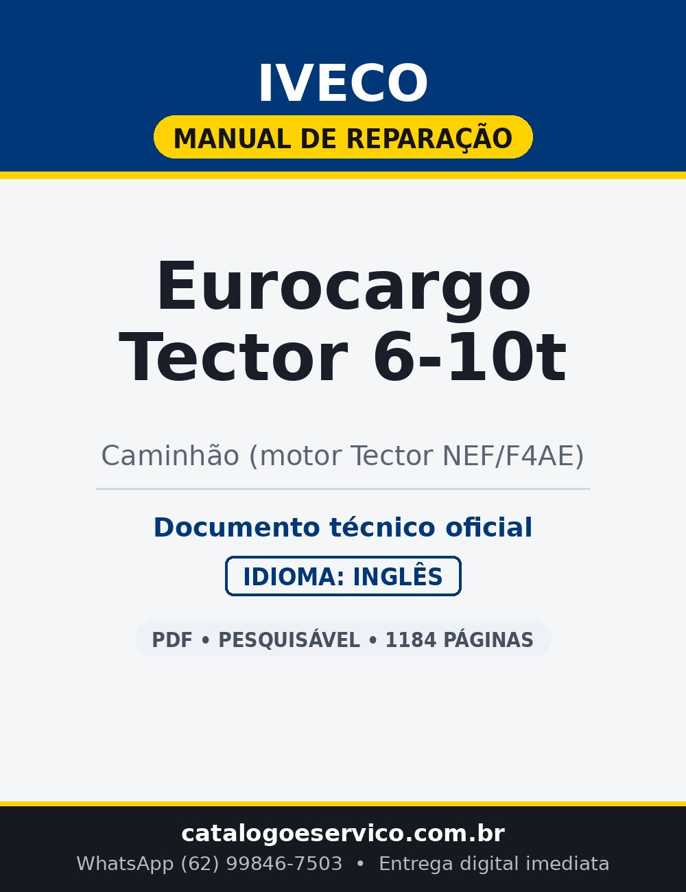 Manual de Reparação Iveco Eurocargo Tector 6-10t — Caminhão