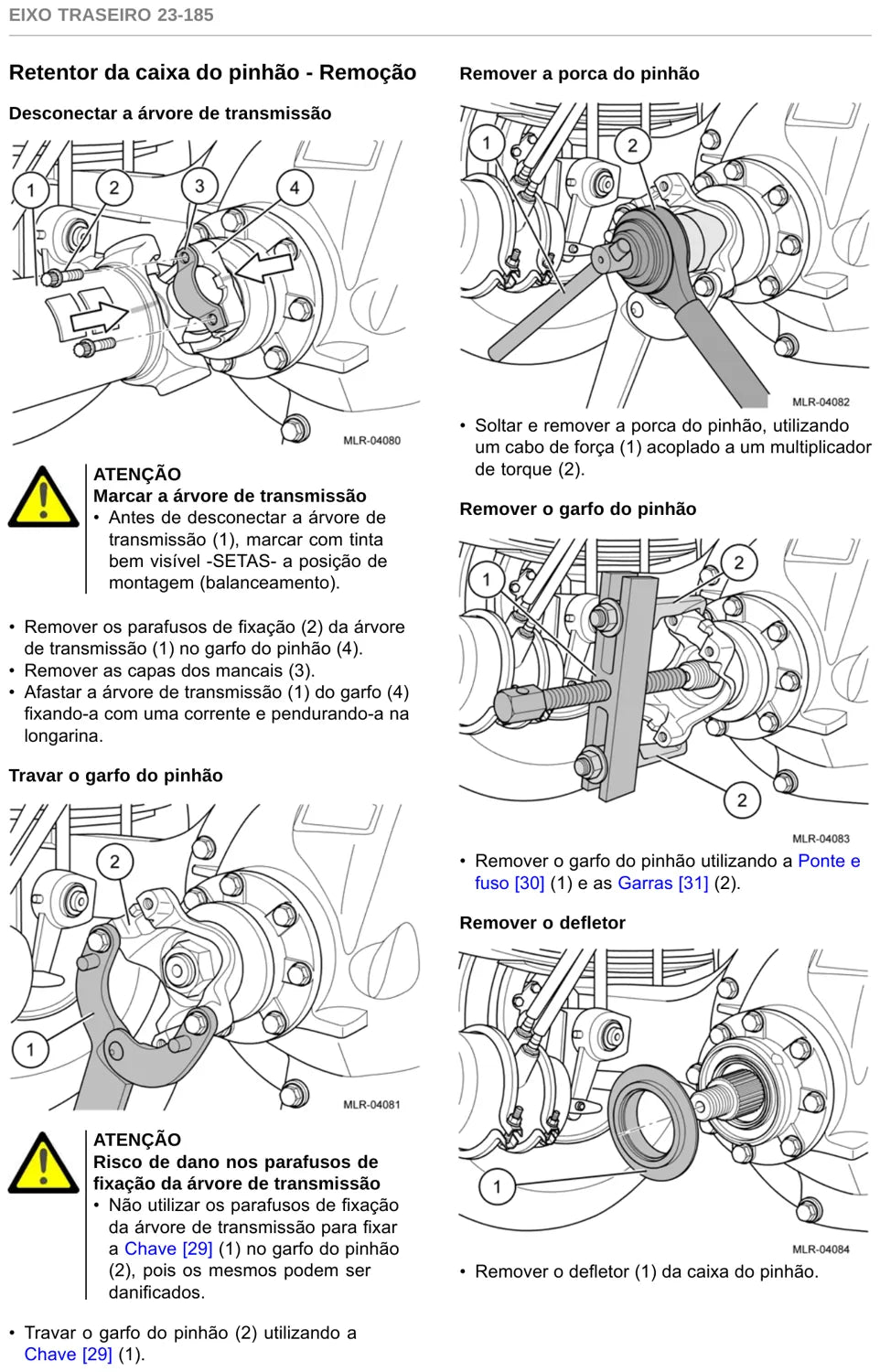 Manual de Reparação Eixo Traseiro Meritor RS 23-185 com Bloqueio de Diferencial — página 2 do documento