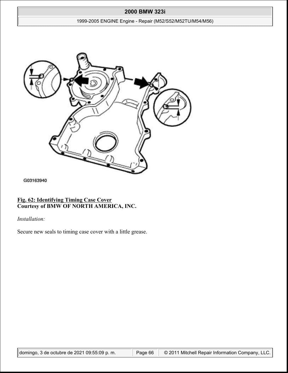 BMW Motores M52 · M54 — Manual de Reparação — diagrama 1