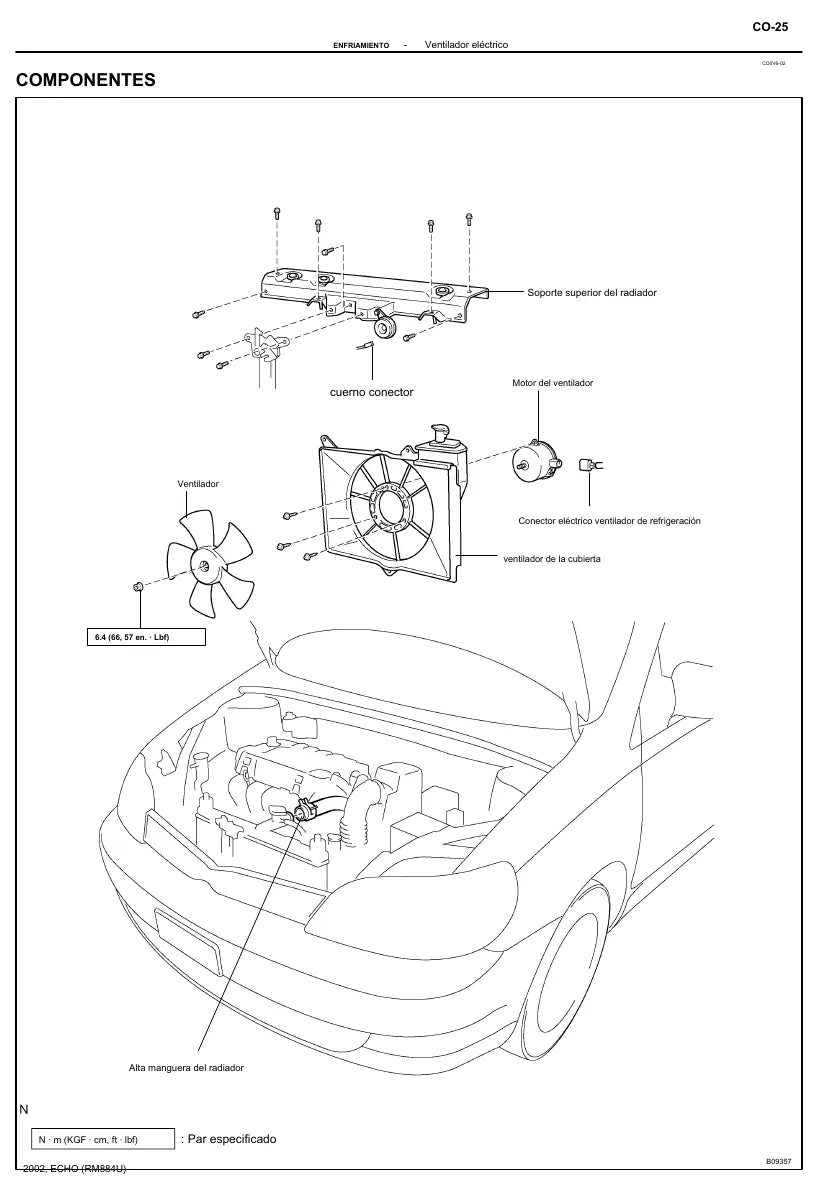 Manual de Reparação Toyota Yaris e Echo 1999-2005 — segunda página interna do documento