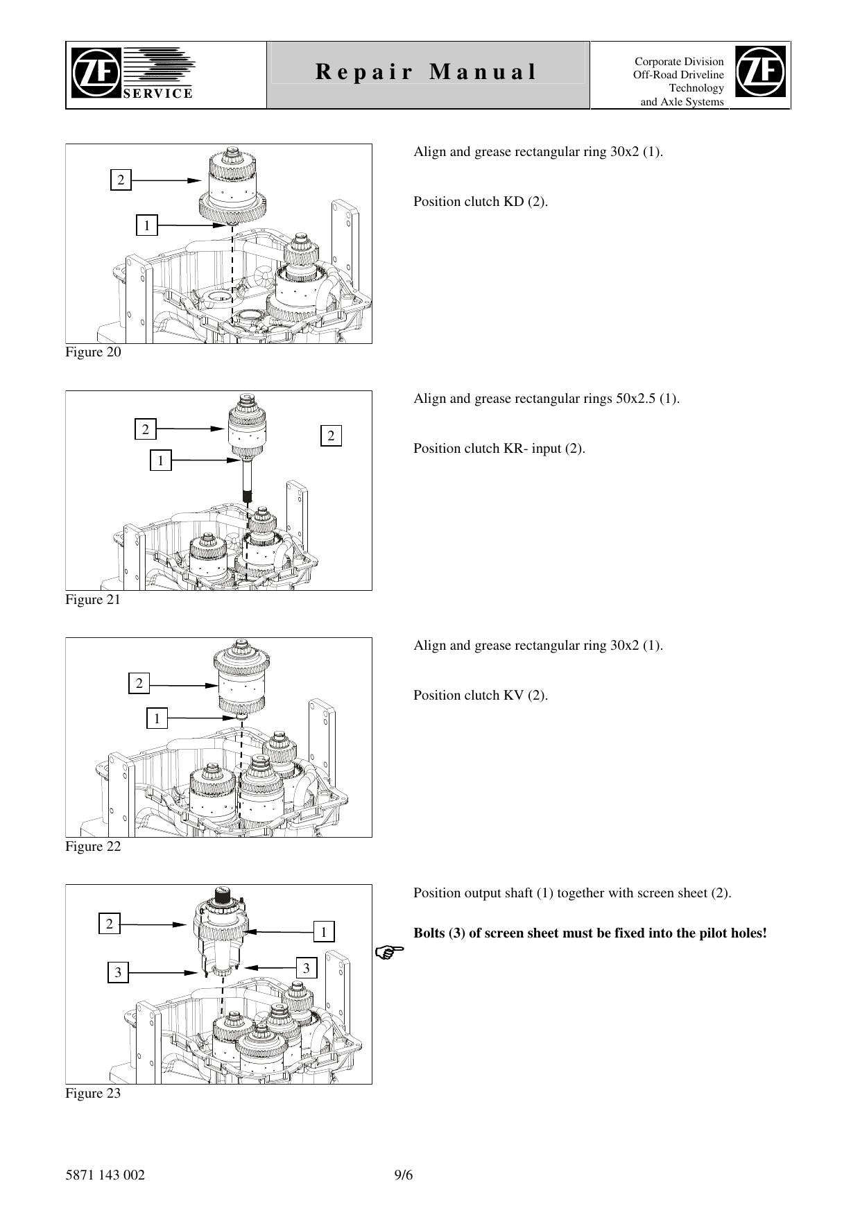 Manual de Reparo 3 WG-94 ZF Transmissão - página 3