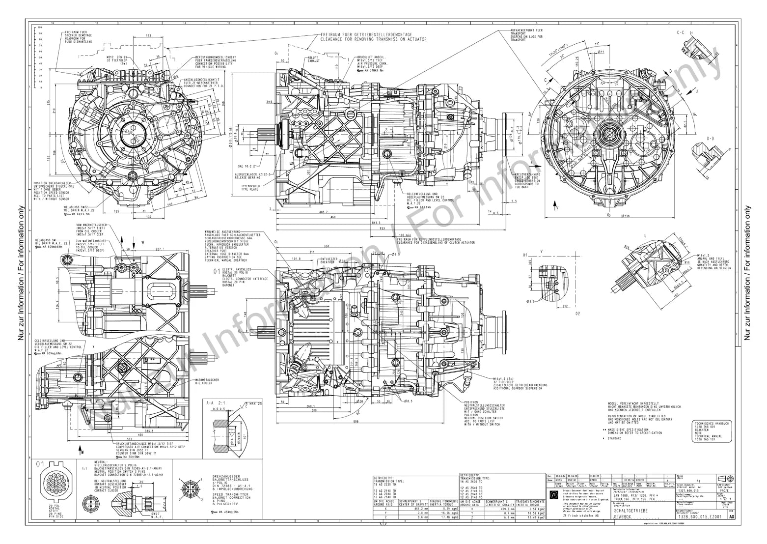 MANUAL DE REPAROS TRANSMISSÃO ZF-ASTRONIC — diagrama técnico