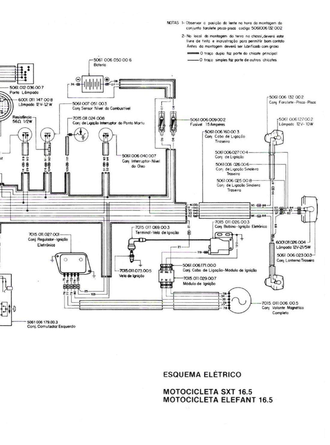 Manual de Serviço Agrale Motocicletas SXT 16.5 e Elefant 16.5 - Motocicleta - página 3