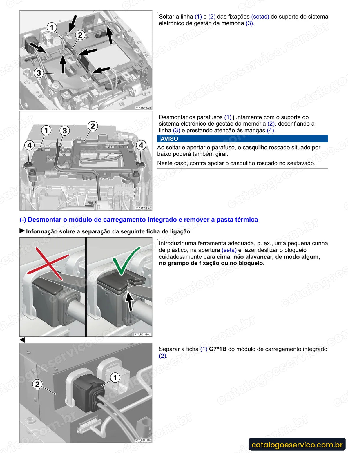 Página do Manual de Serviço BMW C evolution 2013 com procedimento ilustrado (3)