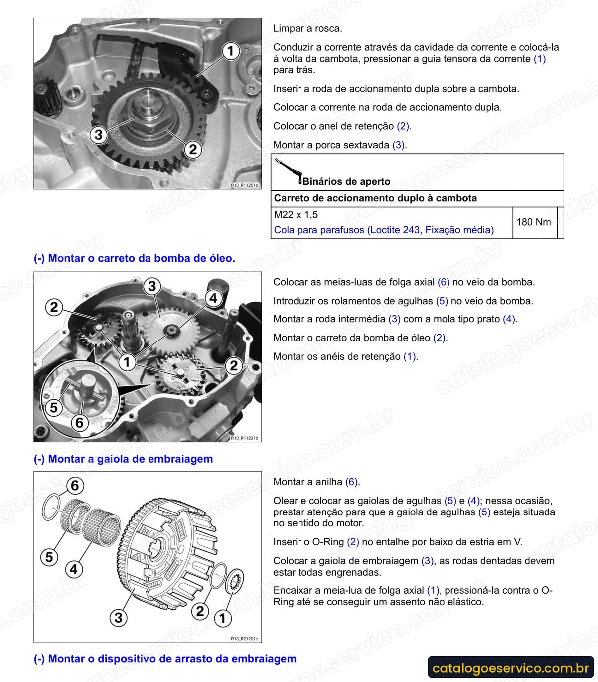 Página do Manual de Serviço BMW F 650 GS 2004 a 2008 com procedimento ilustrado (1)