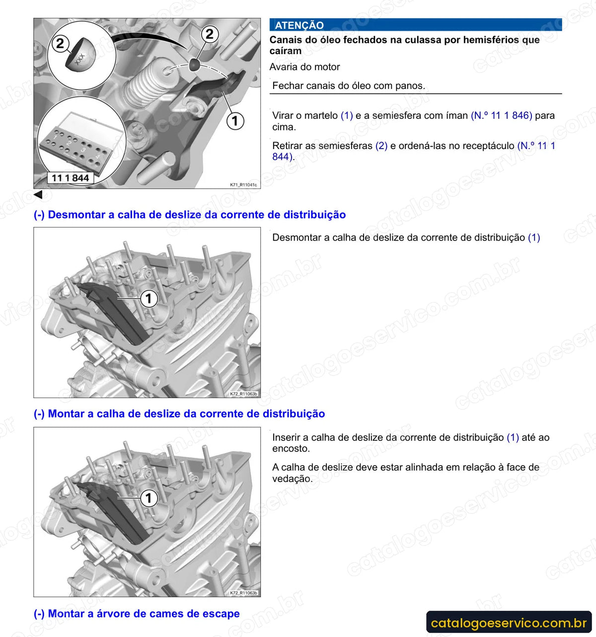 Página do Manual de Serviço BMW F 700 GS 2013 a 2016 com procedimento ilustrado (4)