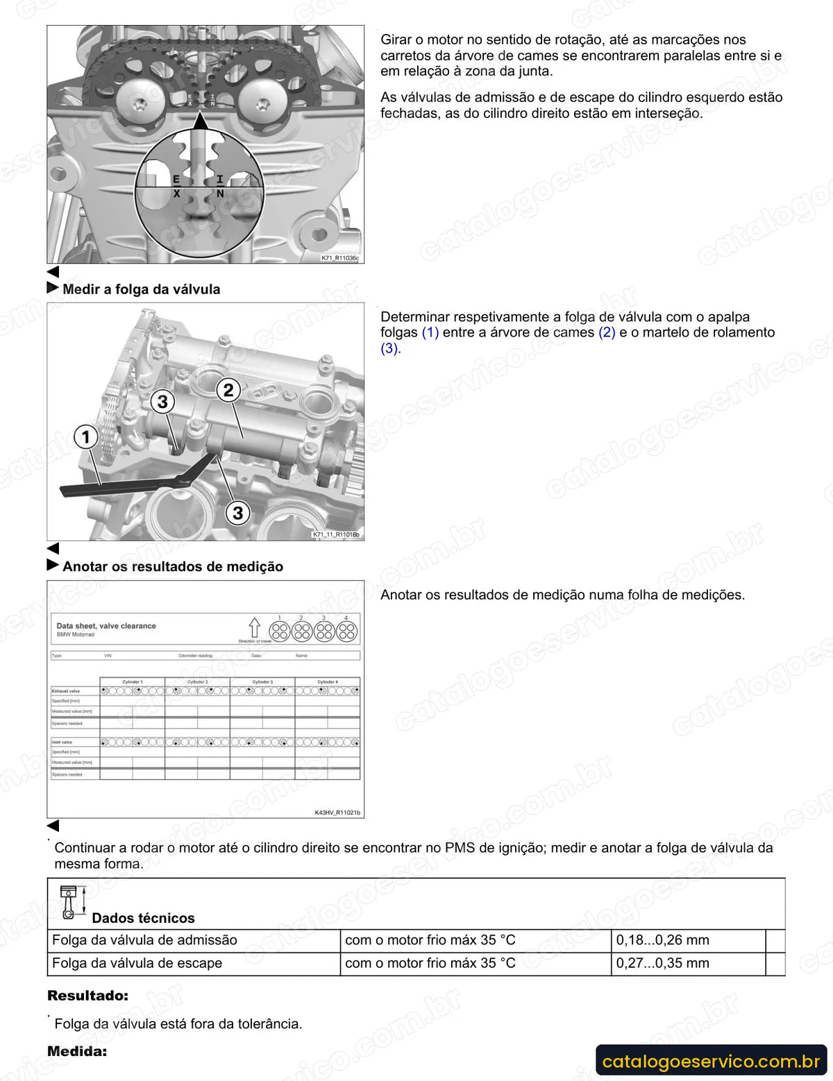 Página do Manual de Serviço BMW F 800 S 2006 com procedimento ilustrado (1)