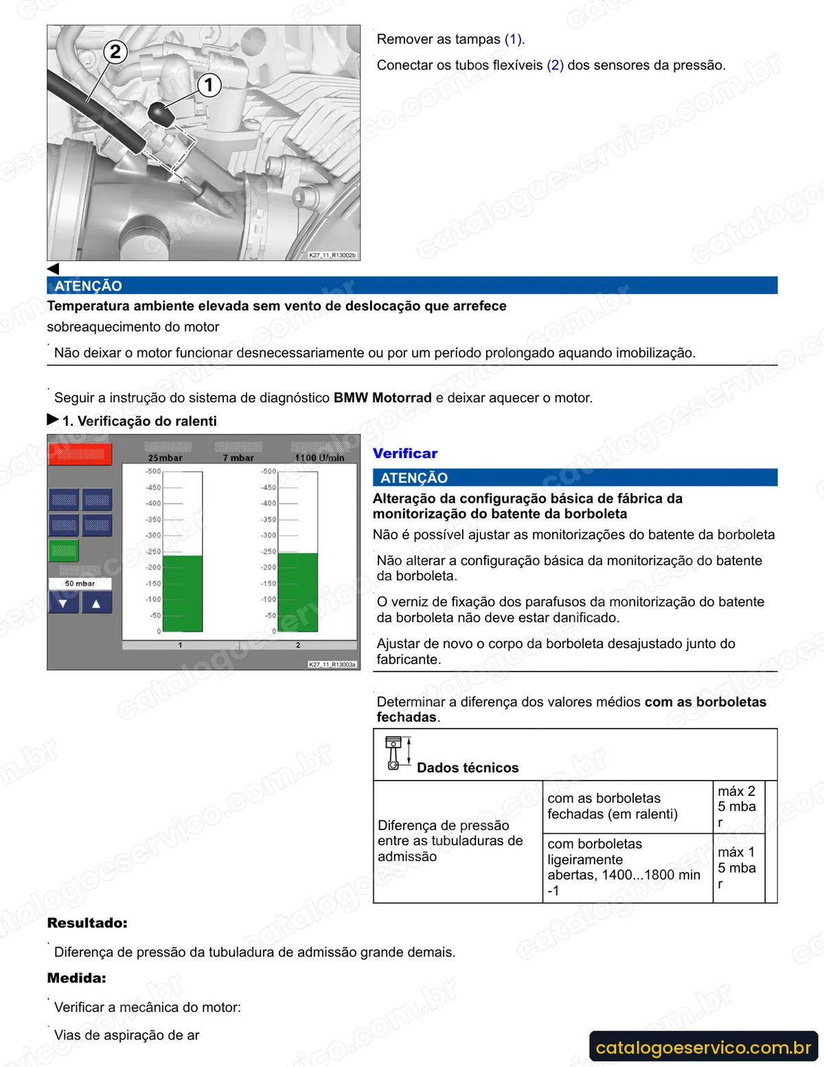 Página do Manual de Serviço BMW HP2 Enduro 2005 com procedimento ilustrado (2)