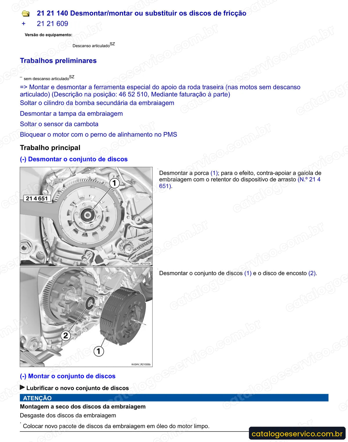 Página do Manual de Serviço BMW K 1200 R Sport 2007 com procedimento ilustrado (2)