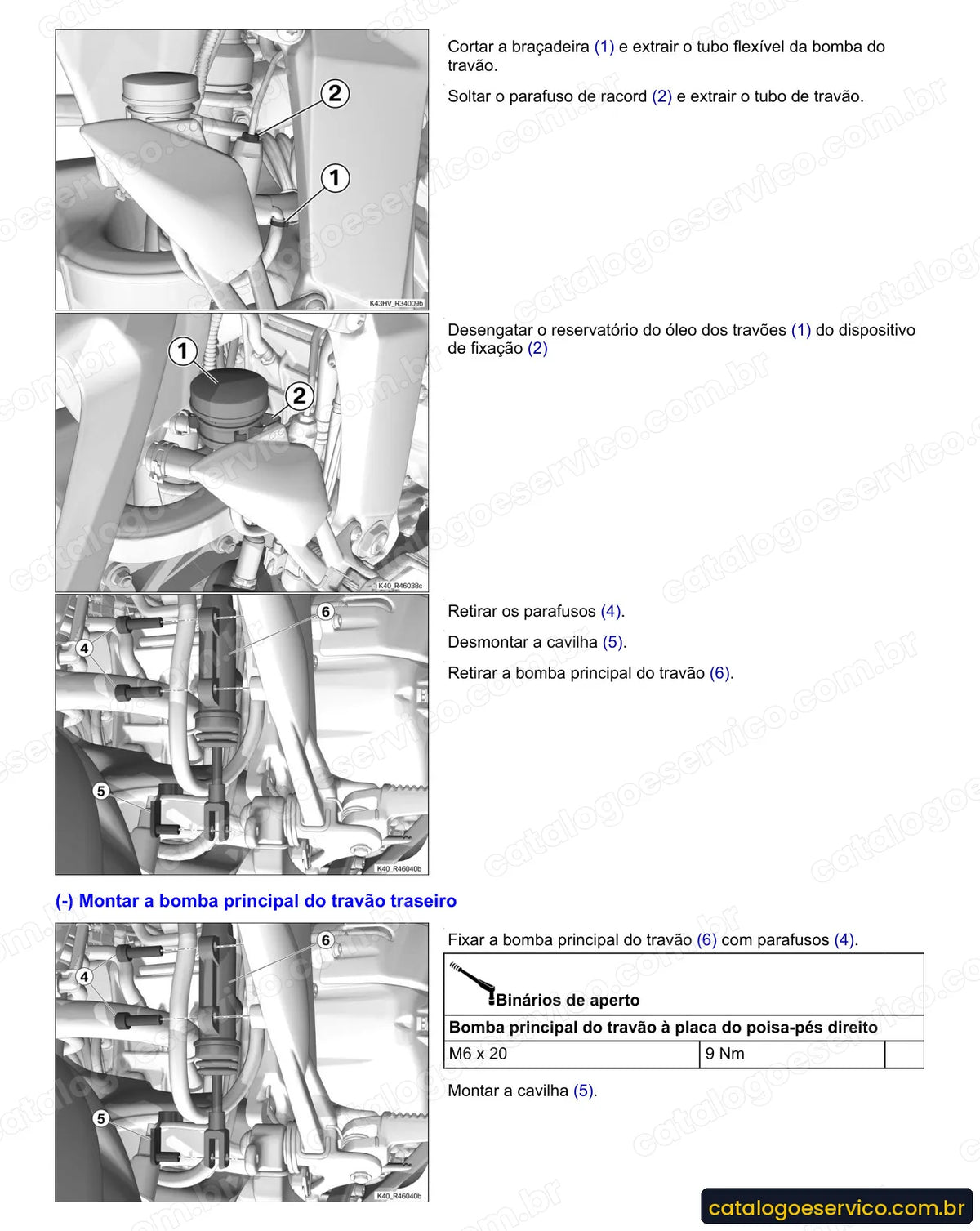 Página do Manual de Serviço BMW K 1200 S 2004 com procedimento ilustrado (2)