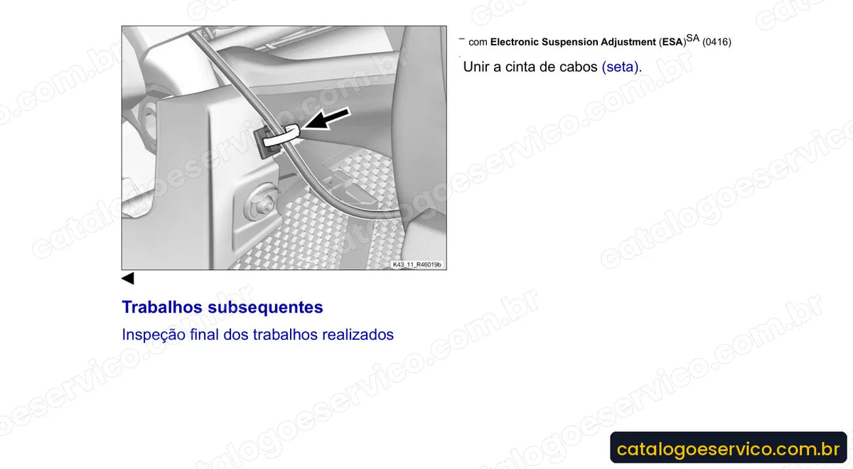 Página do Manual de Serviço BMW K 1300 R 2009 com procedimento ilustrado (2)